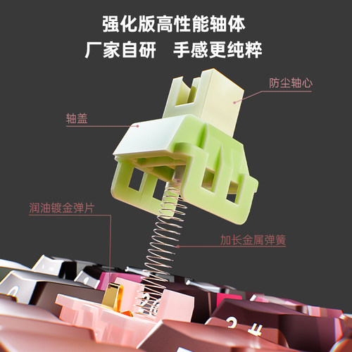 狼途LT95机械键盘客制化无线三模蓝牙办公游戏侧刻键帽电竞专用 - 图2