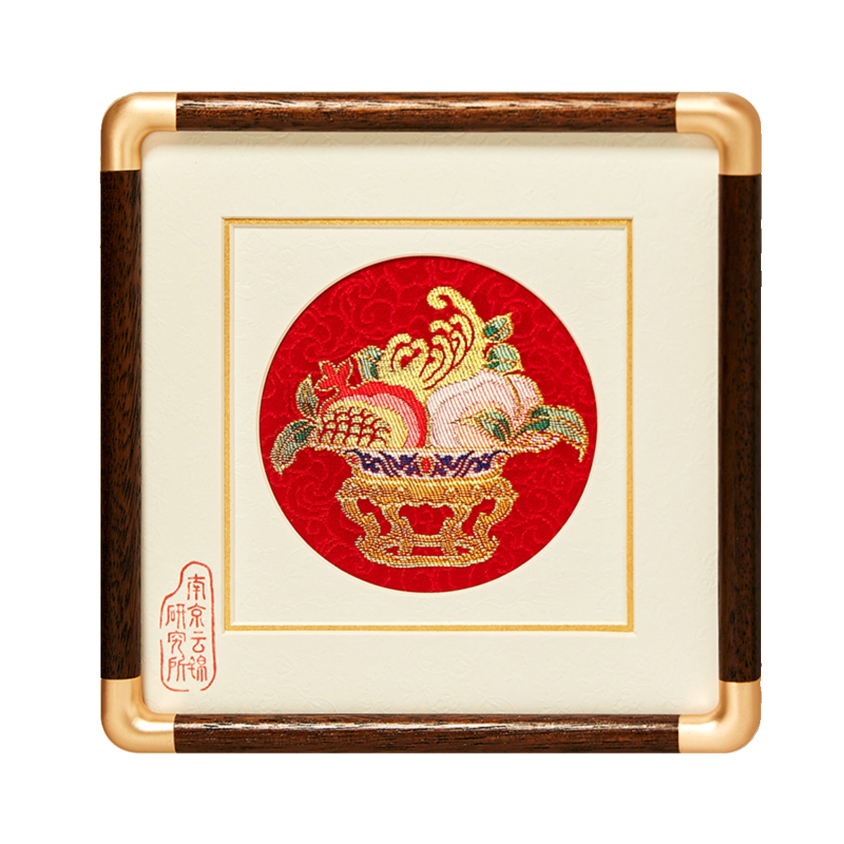 南京云锦研究所博物馆小号桌面装饰摆件特色中国非遗工艺礼品礼盒