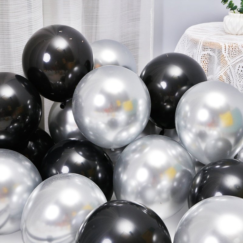 白色金属质感银色气球情人节场景装饰求婚生日派对哑光乳胶汽球,淘宝优惠券,粉丝福利购,淘宝优惠卷