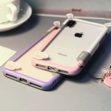 Iphone 14 для ушей, силиконовый чехол для телефона, мультяшная лента XS Max, браслет, 13, 7/6/6, 6S, защита при падении