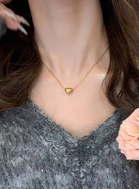 钛钢材质轻奢小众项链女
