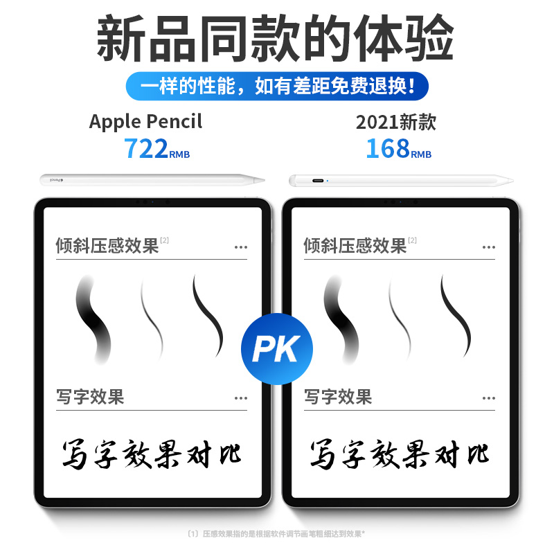 ideo电容笔ipad笔ipadpencil平板触控笔2022二代倾斜触屏手写笔ipencil一代适用于苹果applepencil - 图2