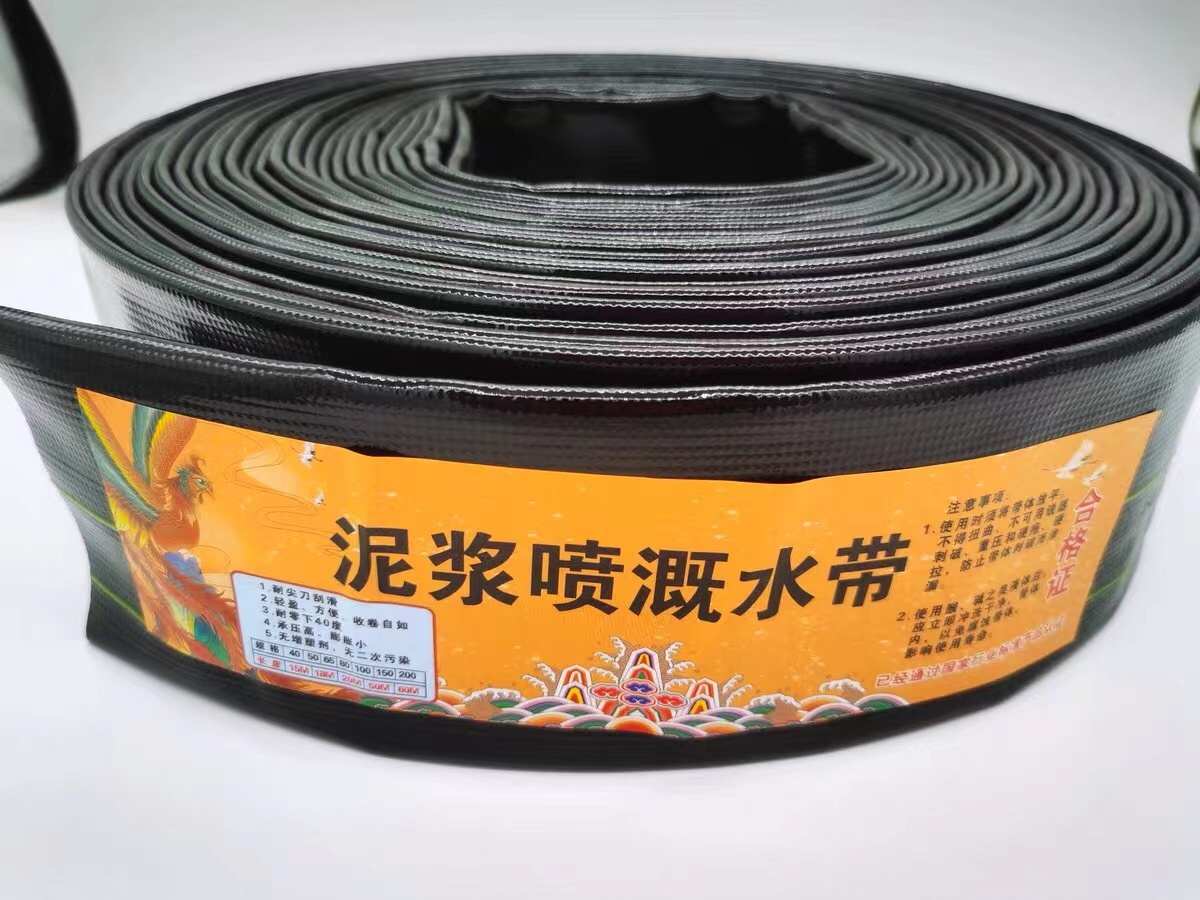 泥浆泵专用水带2寸3寸4寸6寸高压轻便耐磨防爆PU涂塑软管农用水带 - 图0