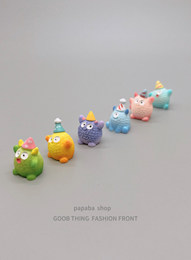 迷你大眼仔车载桌面搞怪摆件