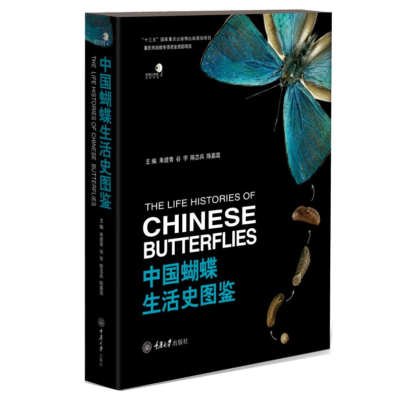 正版包邮 中国蝴蝶生活史图鉴 264种国内蝴蝶的生活史及幼期特征 蝴蝶的分类生物学等基础知识 蝴蝶生活史图鉴大全书籍