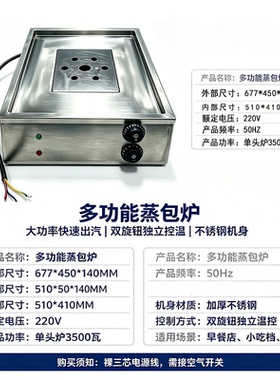 新款台式商用蒸汽炉秒出蒸汽多功能蒸包炉炖汤炖中药茶饮电蒸炉