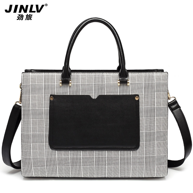 手提职业女士韩版商务办公a4文件包 jinlv女士包袋