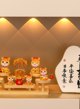 创意国潮生肖马入户玄关家居客厅装饰品摆件布置新房乔迁新居
