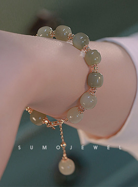 ins小红书小众设计闺蜜国风金丝铃铛吊坠闺蜜手镯手链特别的