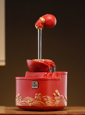 太阳能不插电循环水过滤桌面鱼缸