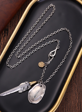 纯银太角链男LARRYSMITH项链