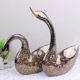 Pakistani copper color dot copper swan art copper animal ornaments home wedding room living room entrance ornaments