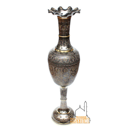 Pakistani bronze floor-standing vase home large