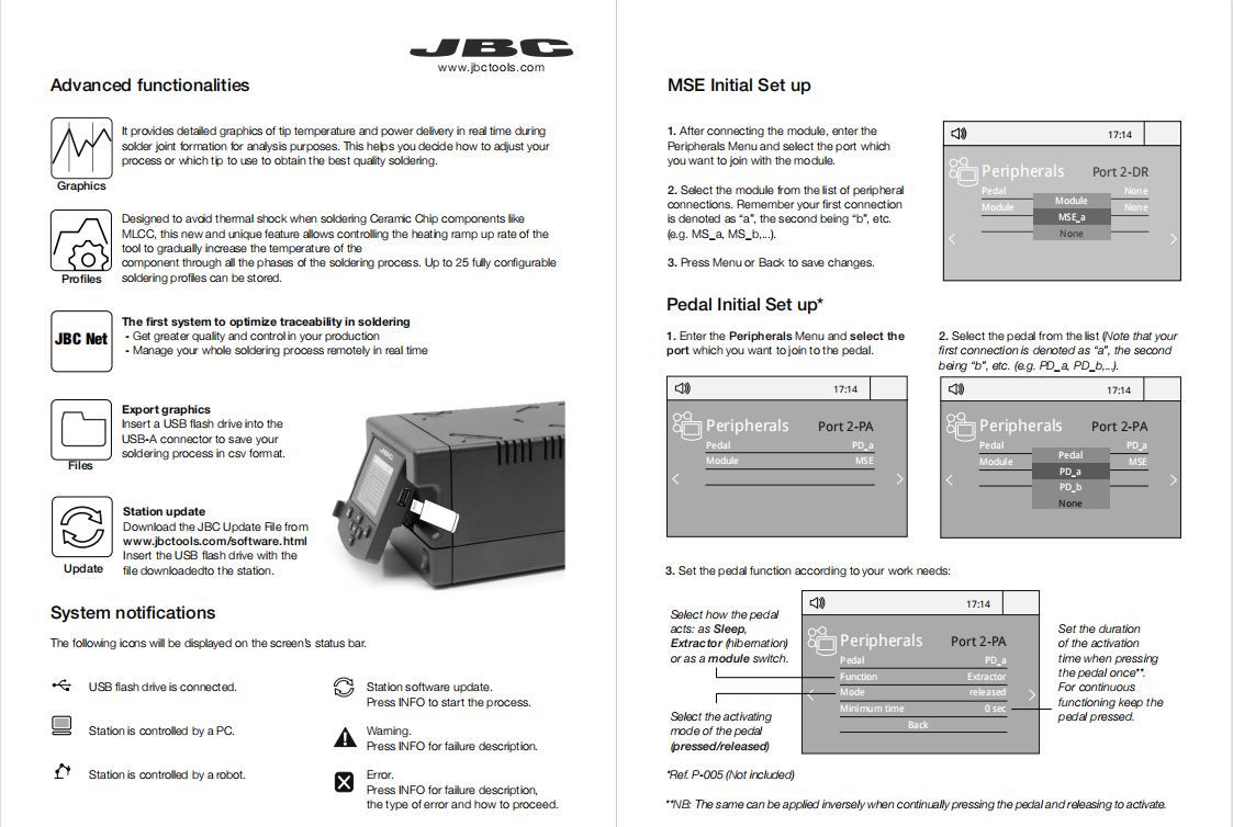 JBC DDSE-2QC工作站带电动马达DDU返修焊台烙铁AM120A镊子-图3