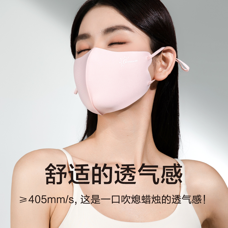 防晒口罩女防紫外线女夏季新款高颜值冰丝面罩透气遮阳立体小脸