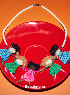 小黄香蕉手钩好朋友项链