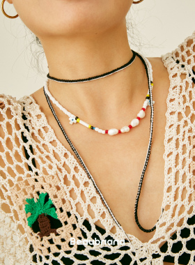 小黄香蕉手钩珍珠原创小众