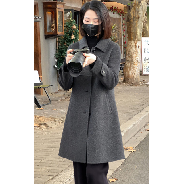 Difenlujia wool double-sided wool Korean style wool coat