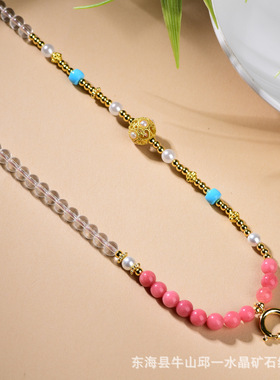 泰国佛牌链琉璃珠链五爷唐卡吊坠绳链快拆扣手工串珠直播货源