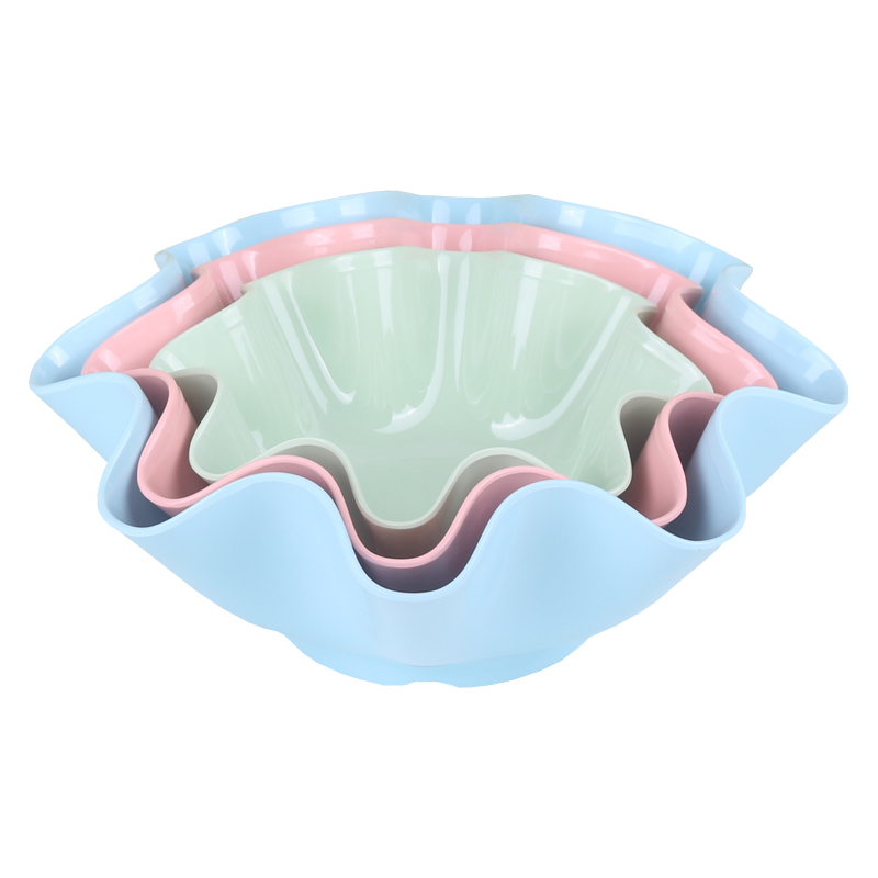 简约网红水果盘创意个性时尚水果盘酒店专用塑料欧式沙拉碗零食盘-图3