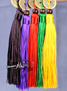 纯铜五帝钱挂件中国结六帝铜钱摆件家居装饰品