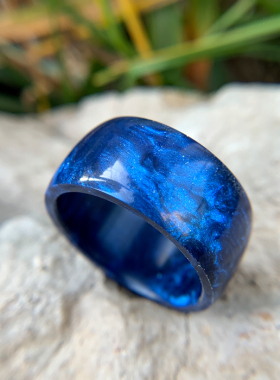 原创树脂刻字礼物戒指手工定制