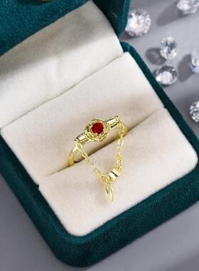 新款月影别墅周边玫瑰花戒