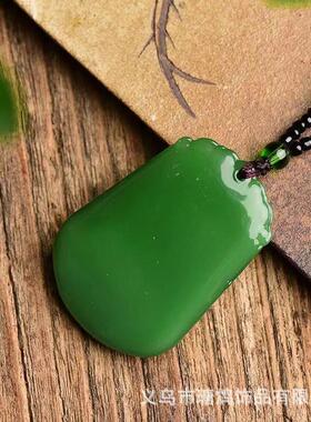 新中式十二生肖仿和田玉吊坠项链男女本命龙年百搭毛衣链饰品