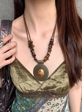 冷淡风项链女小众设计感长款毛衣链高级感锁骨链辣妹风项饰集合