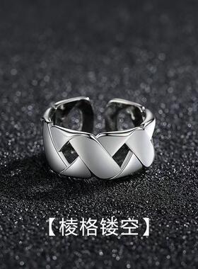 组合叠戴男士戒指潮流个性跨境单身戒小众高级感复古开口指环