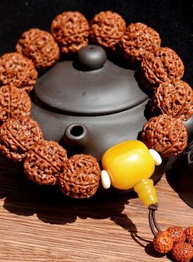 小金刚菩提子尼泊尔五瓣佛珠手串新菩提原籽手链文玩配饰饰品