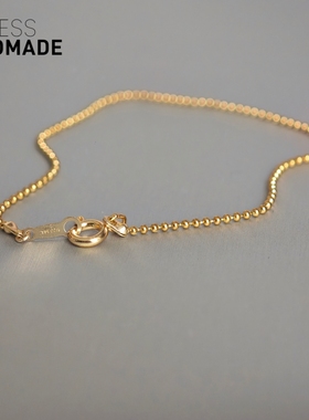 含金量5%美国14K包金珠手链