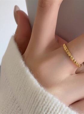 含金量5%进口14K包金齿轮戒指