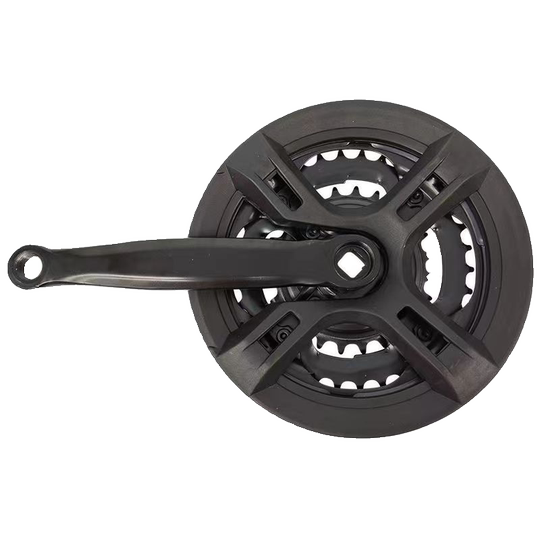 Mountain bike transmission iron chainring 42T chainring roulette mountain bike crank 6-speed 7-speed 8-speed universal three-piece chainring