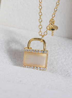 S925纯银时尚新款DIY小锁秤砣