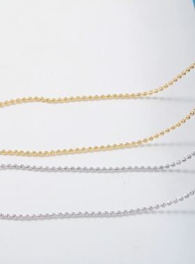 S925纯银爆闪项链可调节锁骨链