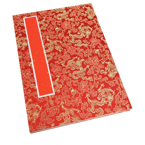 Wannian Red Brinkled Gold Rice Paper Album Album Double -Layer Colding Big Red 120 % скидка 24 страницы для свадебного свадебного праздника с каллиграфией для волос
