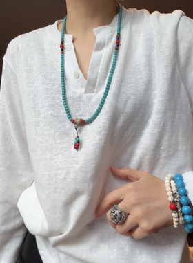 （手艺人）陶瓷手工素圈手链百搭女款新中式复古