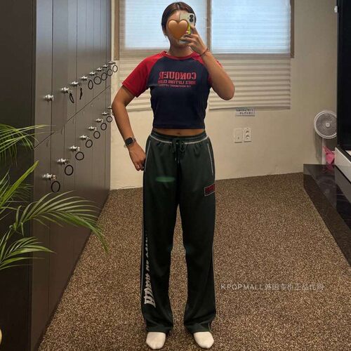 韩国代购直邮 HDEX 25春季新男女款运动健身百搭通勤宽松休闲长裤 - 图1