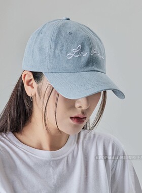 LIN AVENUE 韩国代购 IU李智恩同款 BTOB李昌燮 ins风格绣花帽子