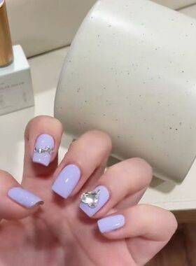 网红美甲15ml瓶装大容量奶油紫 紫色马卡龙色系美拉德指甲油胶