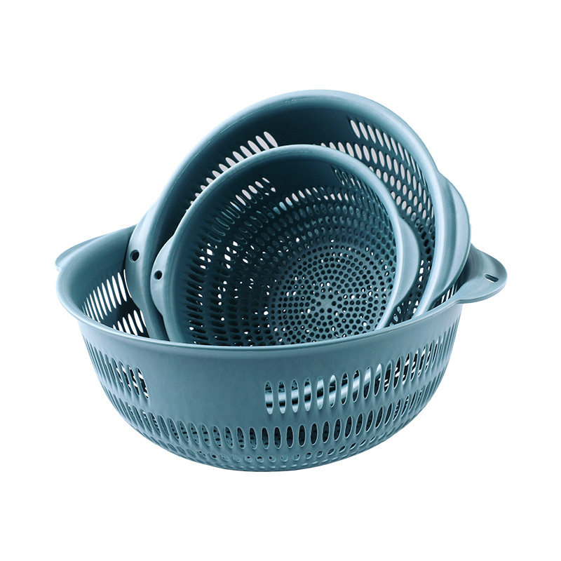 洗菜盆塑料三件沥水篮子漏盆淘米菜蓝淘菜盆家用厨房洗水果盘厂家,淘宝优惠券,粉丝福利购,淘宝优惠卷