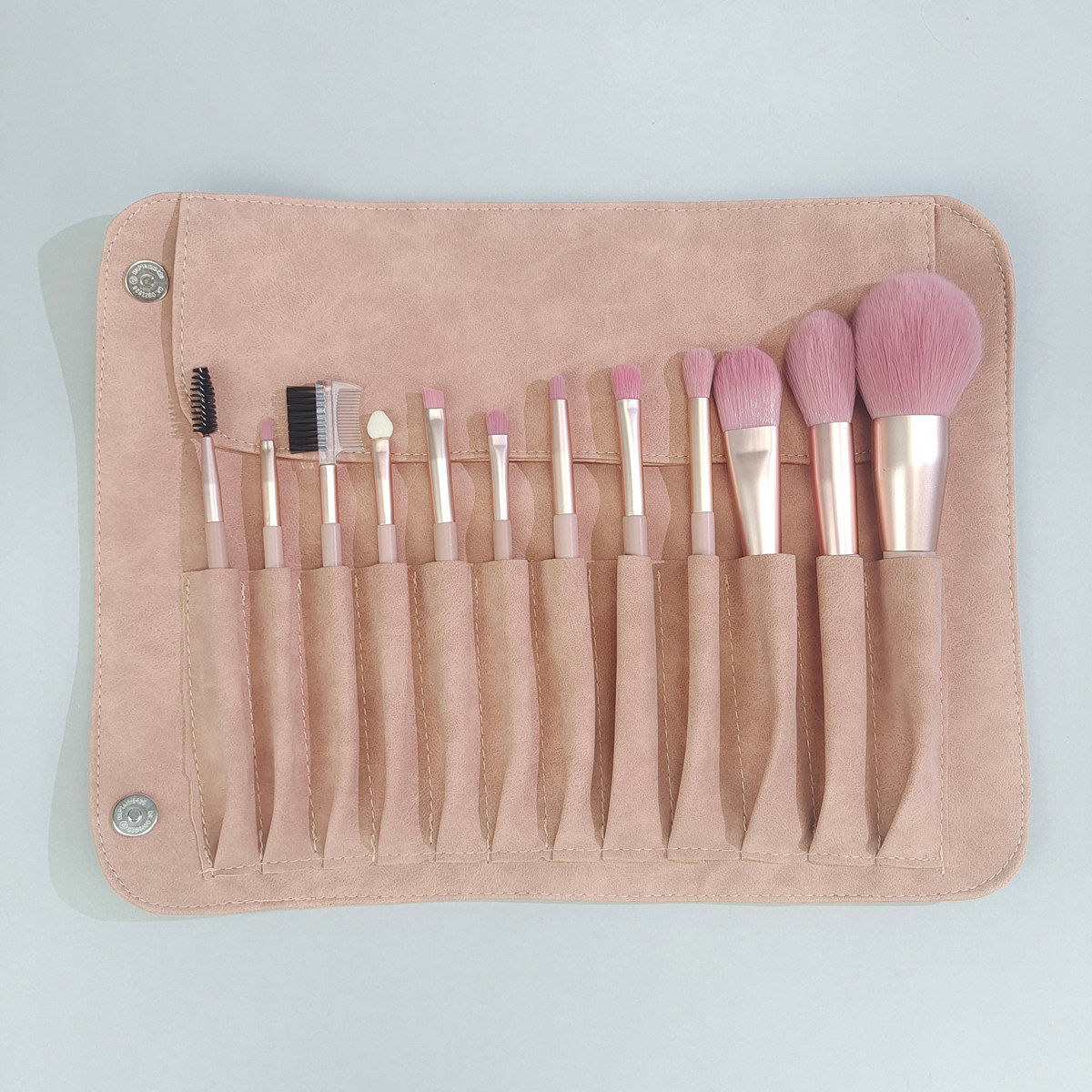 12孔位化妆刷收纳包磨砂PU皮便携刷包软面彩妆套刷防尘收纳袋,淘宝优惠券,粉丝福利购,淘宝优惠卷