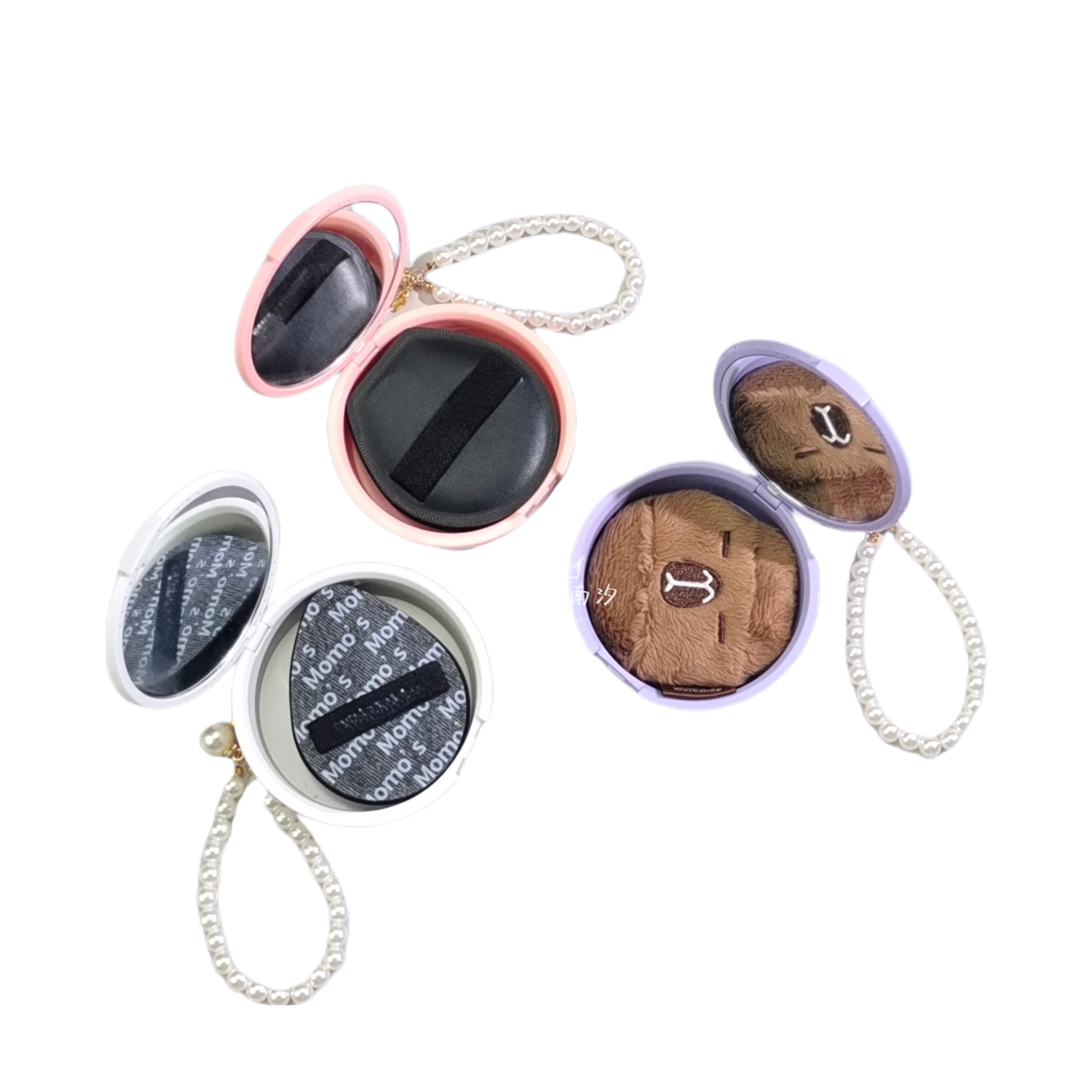 可放黑丹宁粉扑毛吉收纳盒吉一刀切动物系列长绒棉花糖粉扑空盒,淘宝优惠券,粉丝福利购,淘宝优惠卷