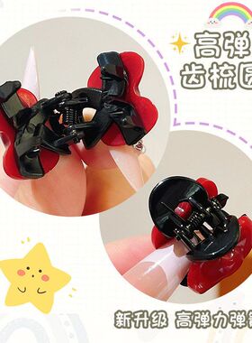 秋冬毛绒刘海小抓夹女新款高级
