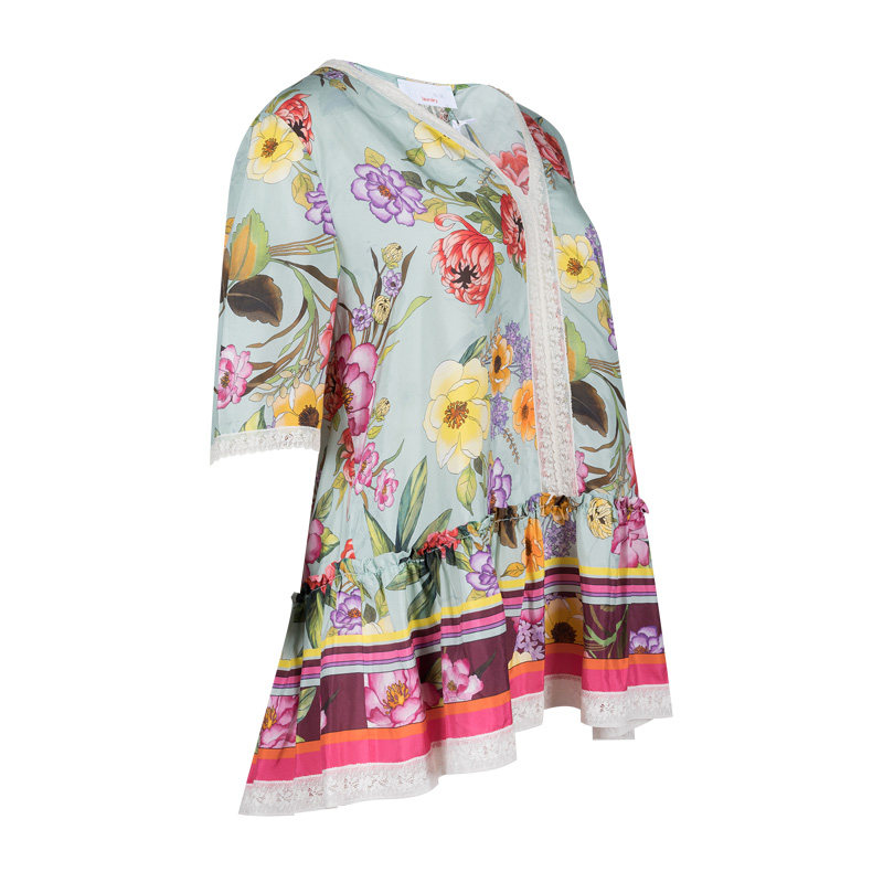 PAROSH经典印花图案短袖雪纺衫女士春夏XY特卖,淘宝优惠券,粉丝福利购,淘宝优惠卷