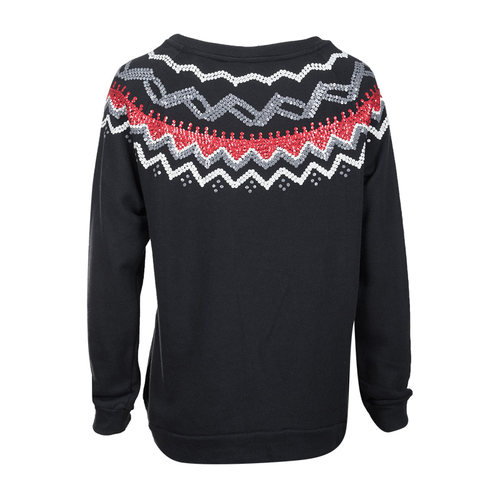 PAROSH经典钉珠片图案套头卫衣女士秋冬新款XY特卖 - 图2