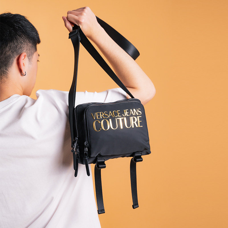 versace /范思哲男女款经典邮差包 para海外男士包袋
