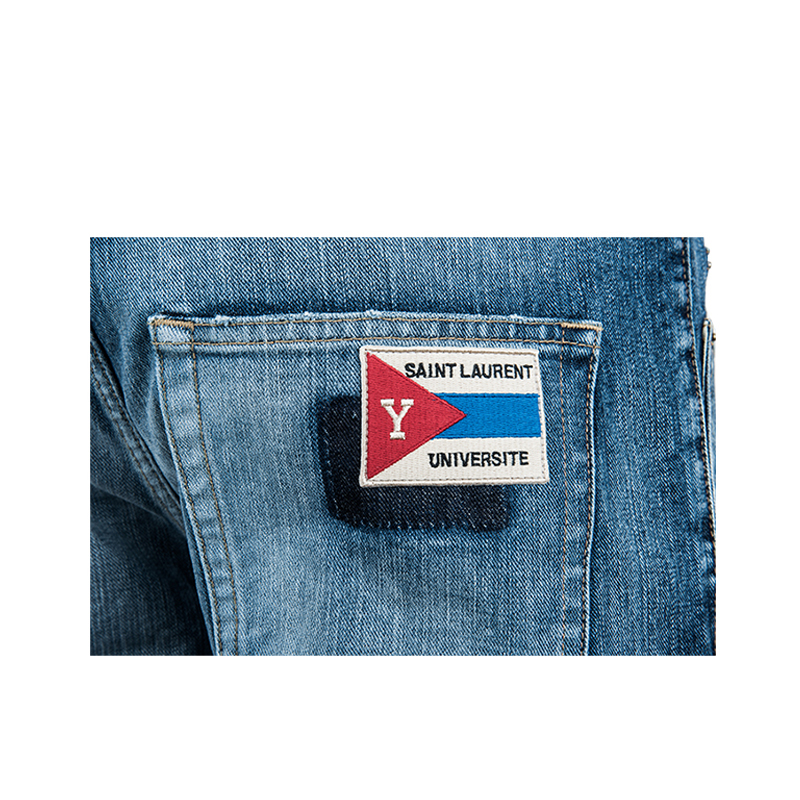 ysl /圣罗兰奢品男士时尚xy牛仔裤 para海外牛仔裤