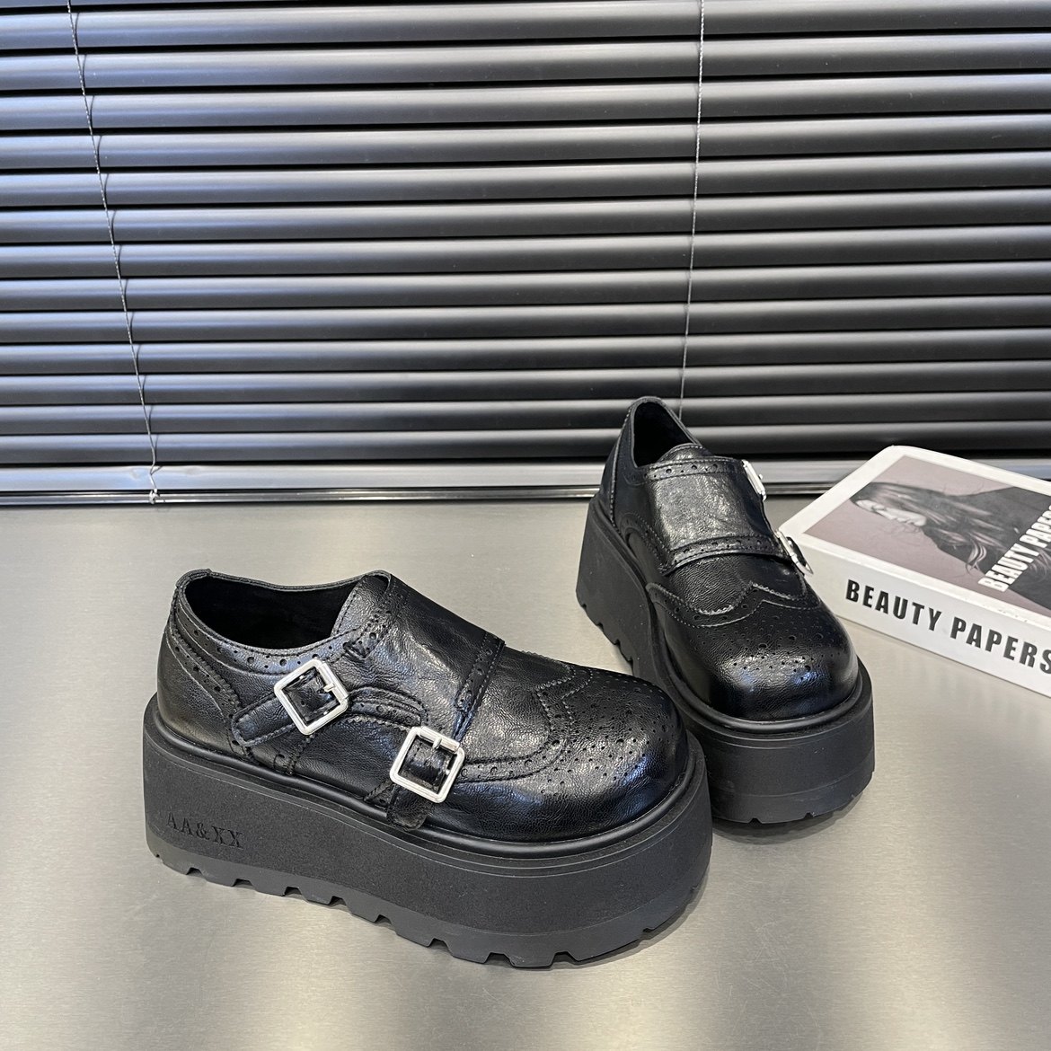 欧货圆头厚底增高小个子松糕鞋女乐福鞋2026春季新款JK小皮鞋潮,淘宝优惠券,粉丝福利购,淘宝优惠卷